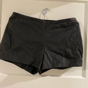 Express “leather” shorts
